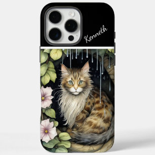 Coques iPhone 16 Pro Max Whiskered Wonder dans la pluie