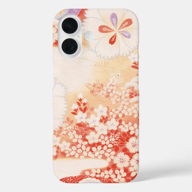Coques Case-Mate iPhone Whisper de Sakura : Design textile japonais (Verso)