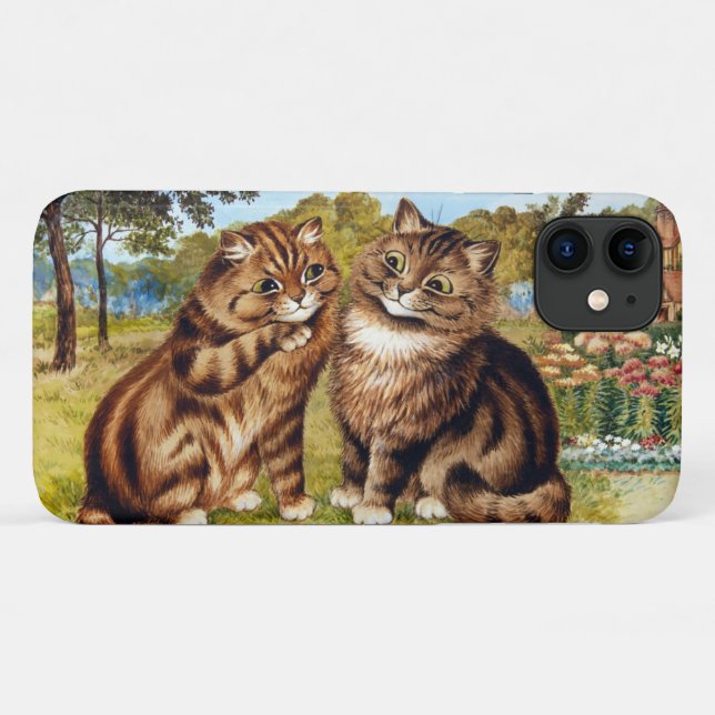Coques Case-Mate iPhone Whispering Cat, Louis Wain (Dos (Horizontal))