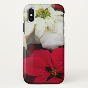 Case-Mate iPhone Case White and Red Poinsettias
