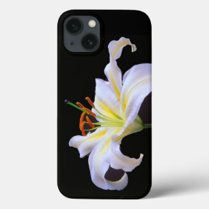 13 Coque White Lilys Apple iPhone à peine là Téléphone
