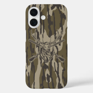 Coque Pour iPhone 16 Whitetail Deer Bottomland Camo Chasse Rifle Botto