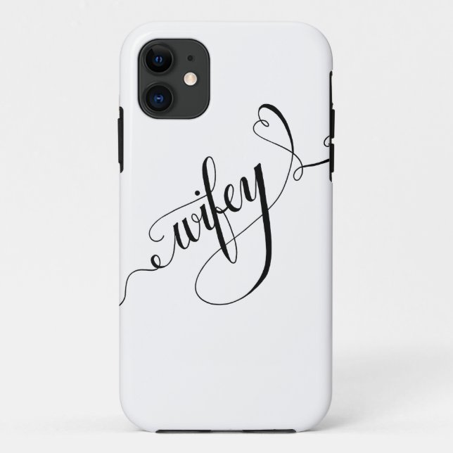Coques Case-Mate iPhone Wifey Hand Lettering Calligraphy Heart (Dos)