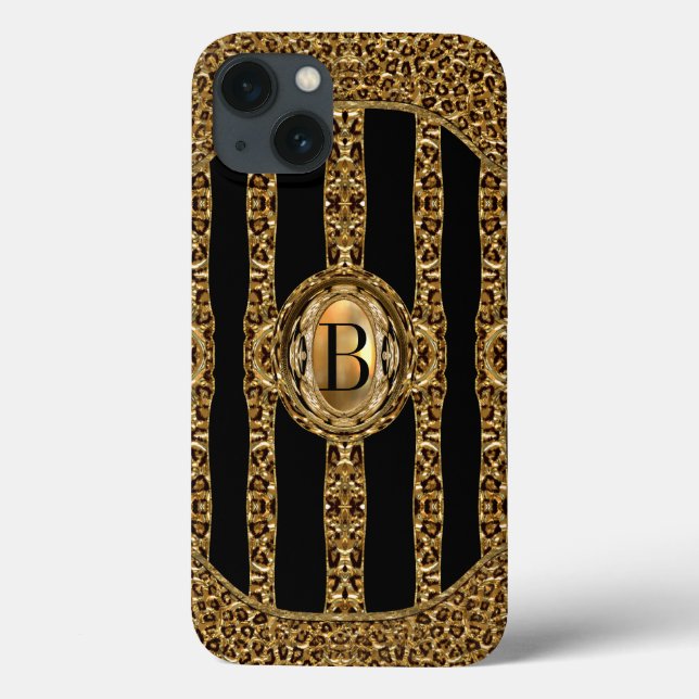 Coques Case-Mate iPhone Wild Cheetah Monogram (Verso)