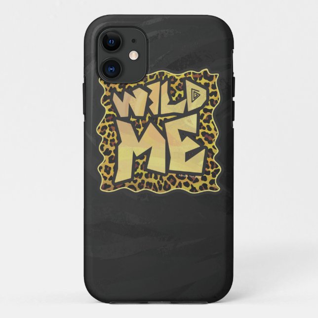 Coques Case-Mate iPhone Wild Me Leopard Brown et jaune (Dos)