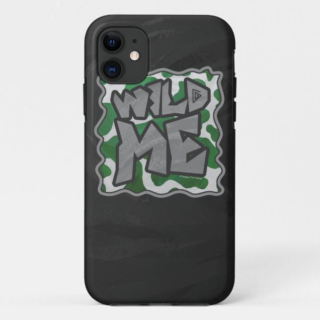 Coques Case-Mate iPhone Wild Me Vache Vert et blanc Imprimer (Dos)
