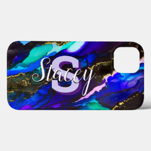 Case-Mate iPhone Case Wild Purple and Fuscia Alcohol Ink