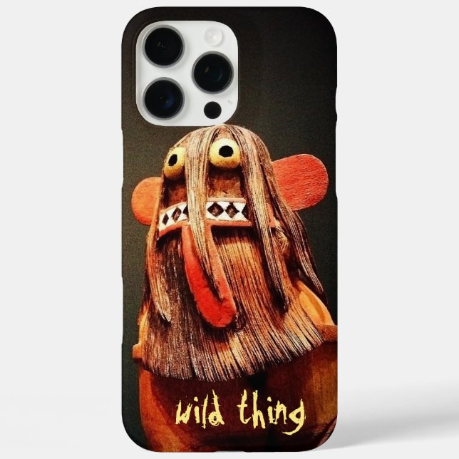 Coques Case-Mate iPhone Wild Thing Kachina Poupée Visage Photo Amusant Sim (Verso)