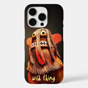 iPhone 16 Pro Case Wild Thing Poupée Kachina Visage photo mignon Amus