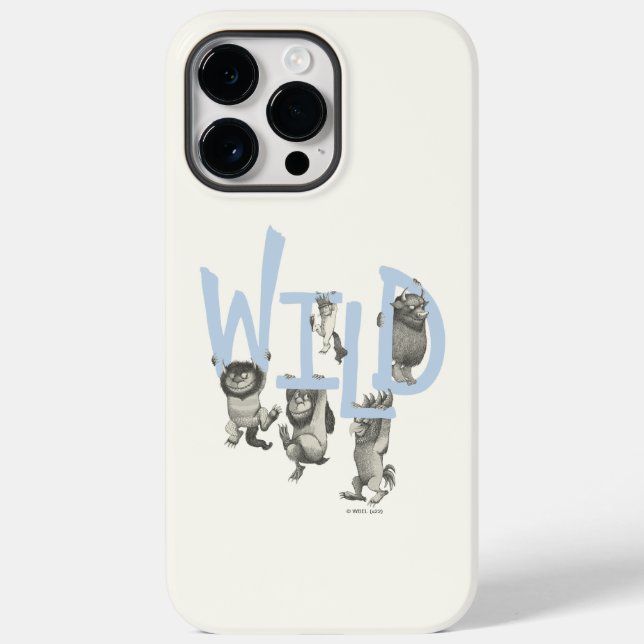 Coques Case-Mate iPhone WILD | Wild Things et Max - Bleu (Verso)