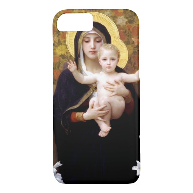 Coques Case-Mate iPhone William Bouguereau- Madonna des lis (Dos)