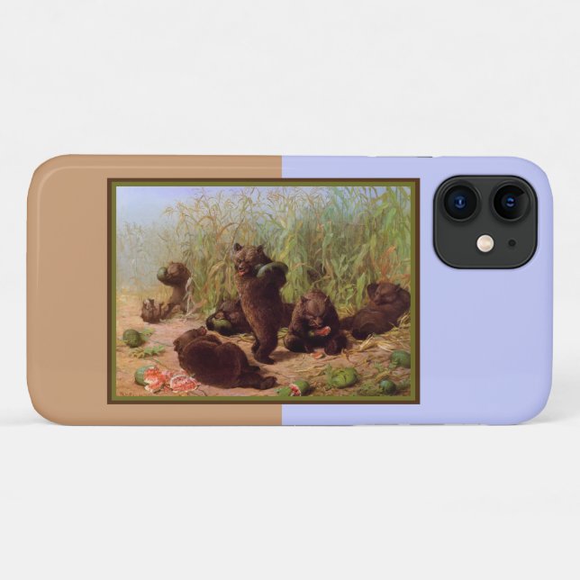 Coques Case-Mate iPhone William H. Beard - Bears in the Watermelon Patch (Dos (Horizontal))