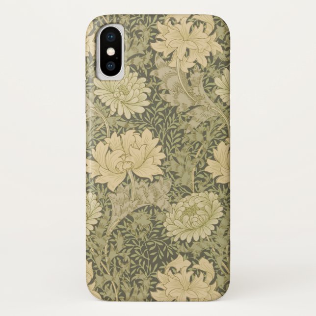 Coques Case-Mate iPhone William Morris Chrysanthemum Fleur d'âge (Dos)