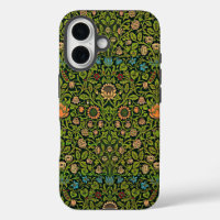 William Morris - Columbine, vert foncé,