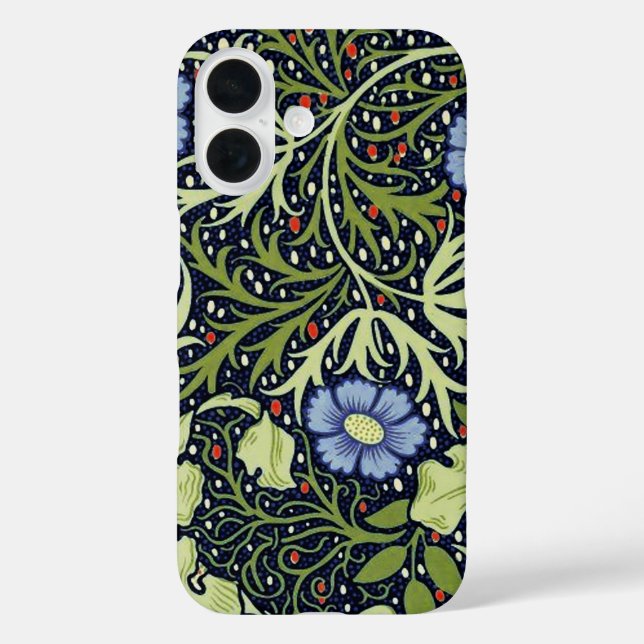 Coques Case-Mate iPhone William Morris Fleur d'antiquité aux algues marine (Verso)