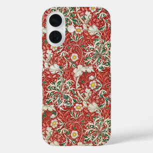 Coque Pour iPhone 16 William Morris Fleur d'antiquité aux algues Vert r