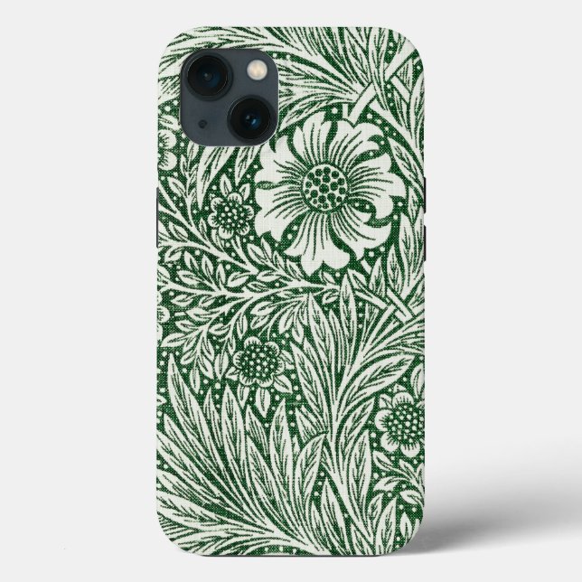 Coques Case-Mate iPhone william morris marigold vert floral fleur (Verso)