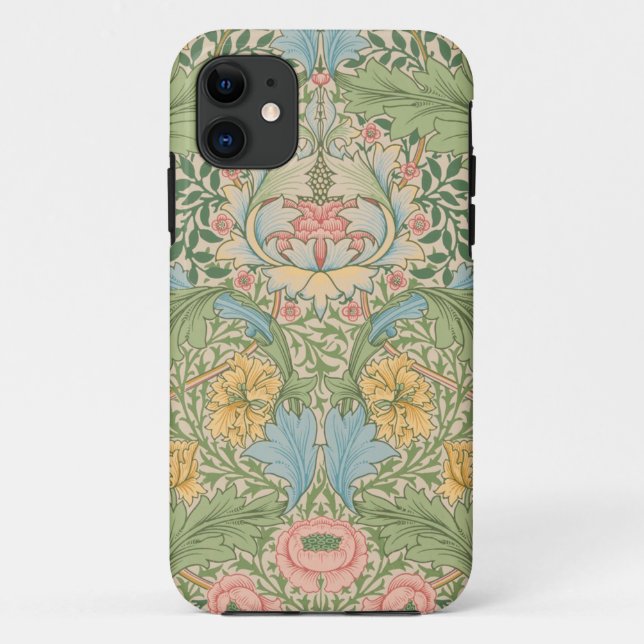 Coques Case-Mate iPhone William Morris Myrtle Fleur Floral Botanique (Dos)