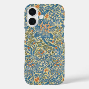 Coque Pour iPhone 16 William Morris Rose & Chardon Floral Bleu