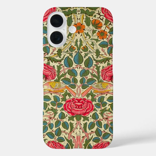 Coques Case-Mate iPhone William Morris Rose Floral Chintz rose (Verso)