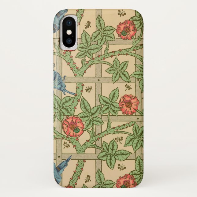 Coques Case-Mate iPhone William Morris Trellis Design classique de papier  (Dos)