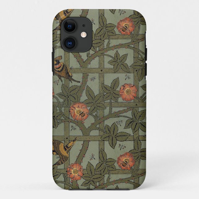 Coques Case-Mate iPhone William Morris Trellis Wallpaper Art (Dos)