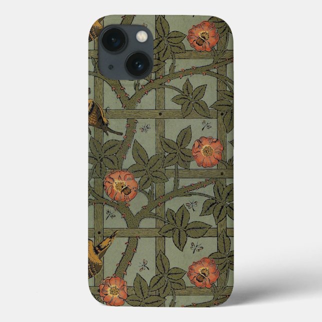 Coques Case-Mate iPhone William Morris Trellis Wallpaper Art (Verso)