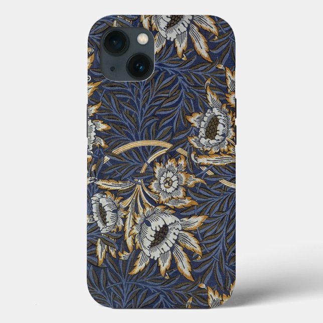 Coques Case-Mate iPhone William Morris Tulip Willow Blue Motif (Verso)