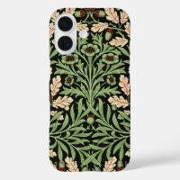 William Morris Vintage Chêne Noir Rouge Motif