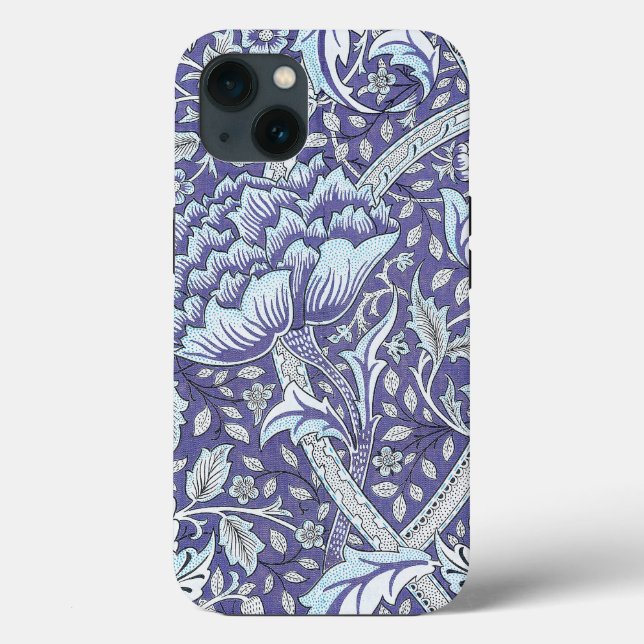 Coques Case-Mate iPhone William Morris Windrush fleurs bleues (Verso)