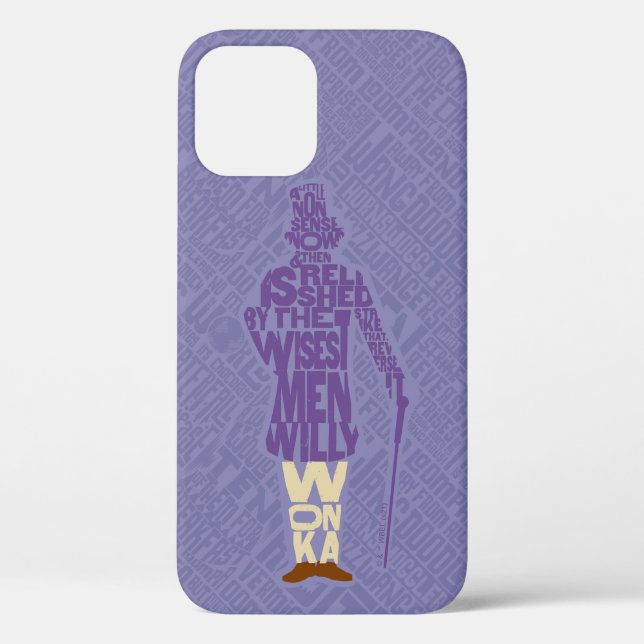 Coques Case-Mate iPhone Willy Wonka Citation Silhouette (Verso)
