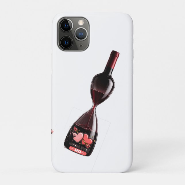 Coques Case-Mate iPhone Wine Hourglass - Time Flowers Like Wine  (Dos)