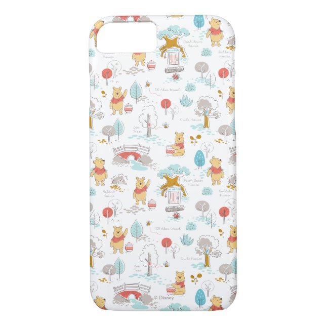 Coques Case-Mate iPhone Winnie l'Ourson| Dans le bois des Cent Acres (Dos)