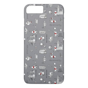 Case-Mate iPhone Case Winnie l'Ourson Hello Friends Grey Motif