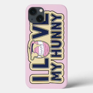Etui iPhone 13 Winnie L'Ourson  J'aime mon amour