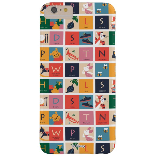 Coques Case-Mate iPhone Winnie l'Ourson| Motif alphabétique des blocs coup (Dos)
