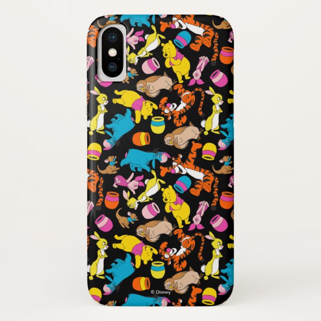 Coques Case-Mate iPhone Winnie l'Ourson| Motif des amis lumineux (Dos)