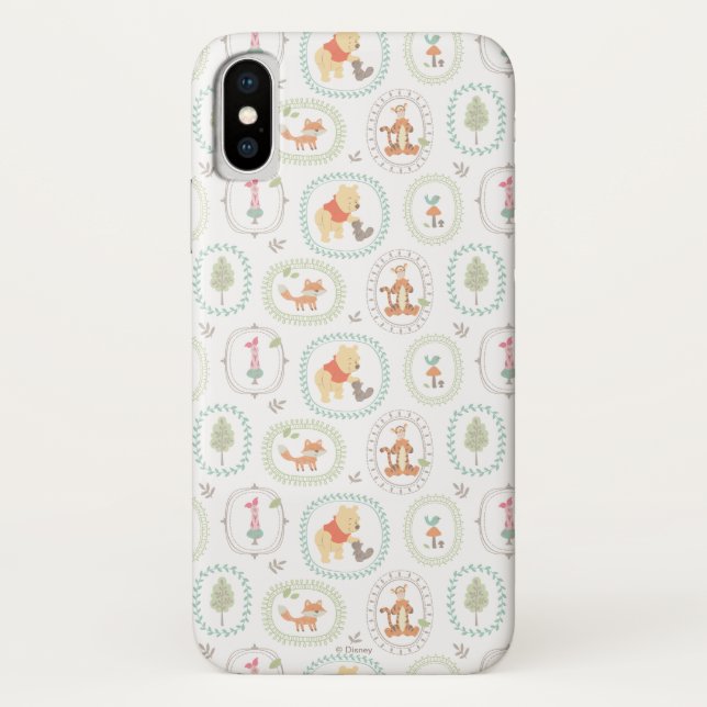 Coques Case-Mate iPhone Winnie l'Ourson| Motif des animaux de bois mignons (Dos)
