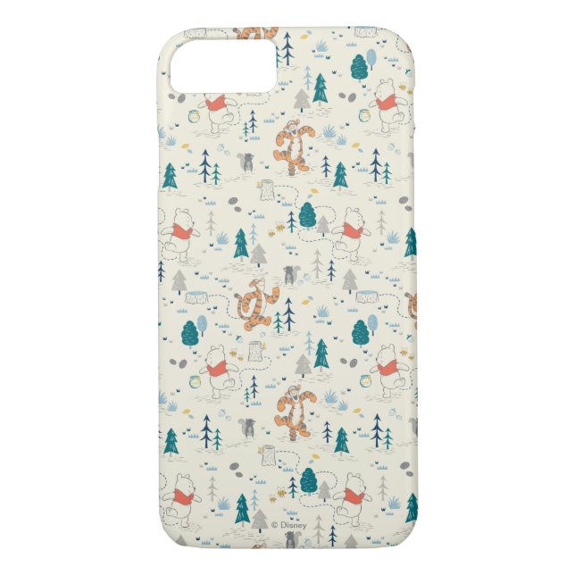 Coques Case-Mate iPhone Winnie l'Ourson| Motif des animaux de forêt (Dos)