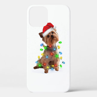 Case-Mate iPhone Case Winter Light Yorkie Xmas Color Light