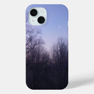 Coque Pour iPhone 15 Winter Moon Matin Paysage Photographie