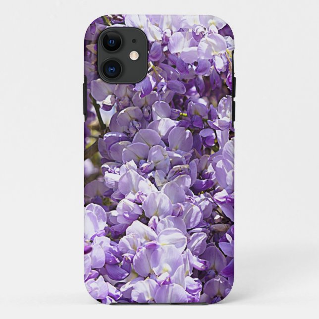 Coques Case-Mate iPhone Wisteria Violet Floral Blossom Tree Violet (Dos)