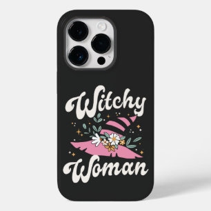 Coque Pour iPhone 14 Pro Witchy Woman Funny Pink Witch Halloween