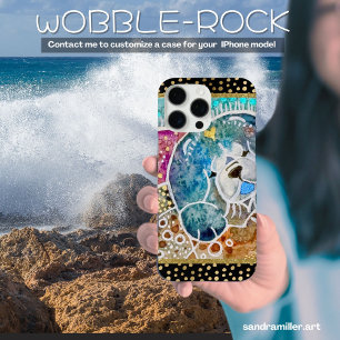 Coques iPhone 16 Pro Max WOBBLE-ROCK Chow chien aquarelle batik