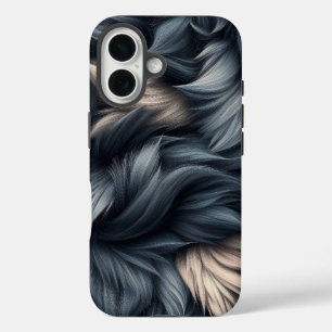 Coque Pour iPhone 16 Wolf de minuit - Boîtier de téléphone violet foncé