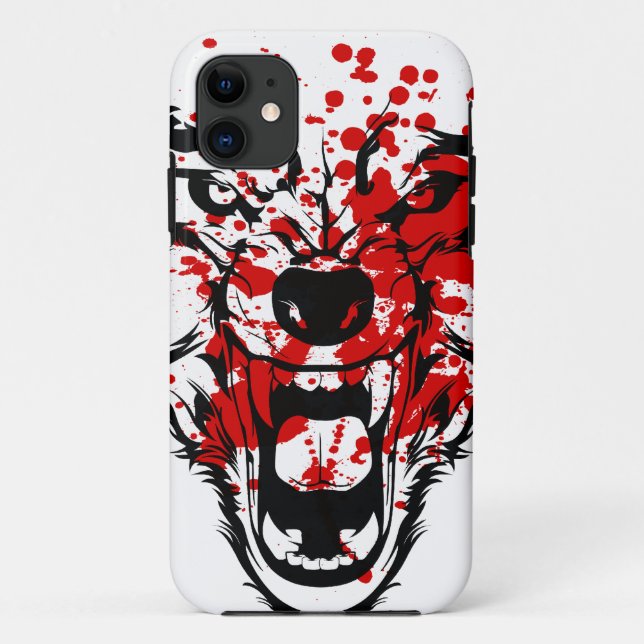 Coques Case-Mate iPhone Wolf du sang (Dos)