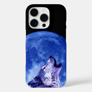 Coques iPhone 16 Pro Wolf Howling à Moon