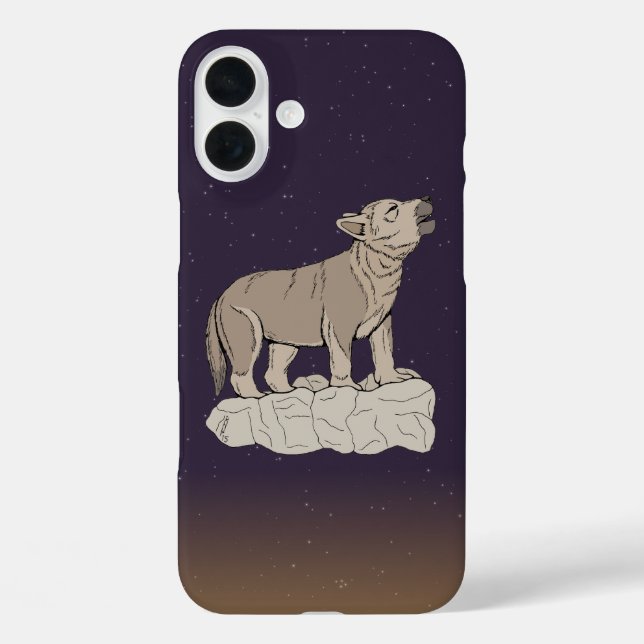 Coques Case-Mate iPhone Wolf Pup Howling (Verso)