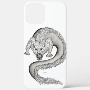 Case-Mate iPhone Case Wolfdragon design noir et blanc