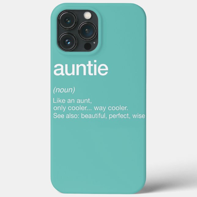 Coques Case-Mate iPhone Women Auntie Definition Funny Aunt Mother's Day (Verso)